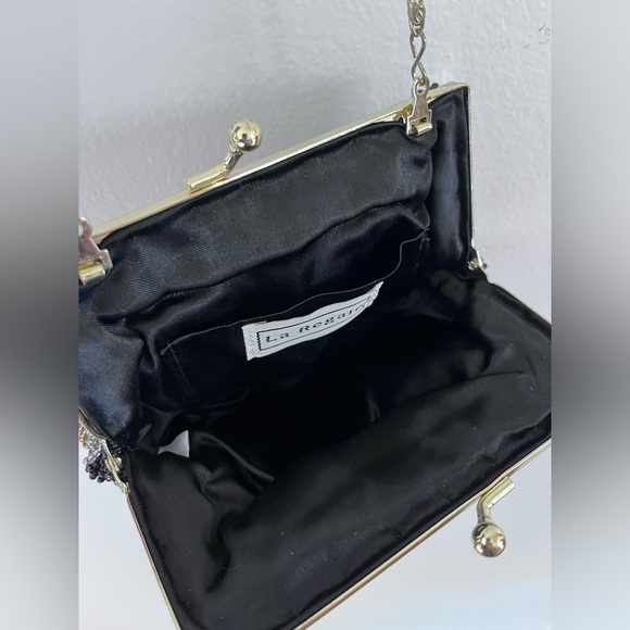 La Regale Vintage Beaded Clam Shell Shape Evening Purse Handbag NYE!!! - Picture 6 of 6